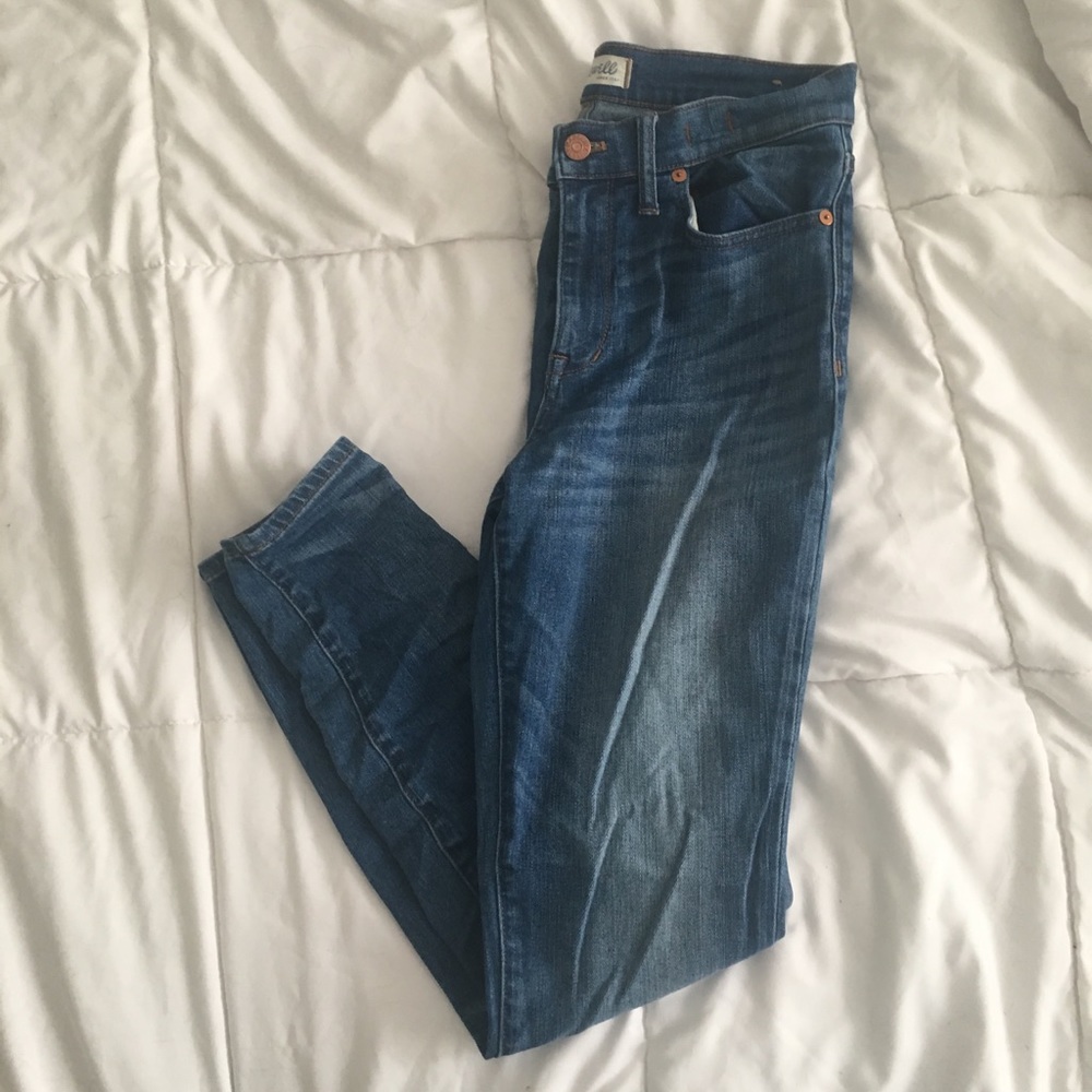Madewell high riser skinny jeans